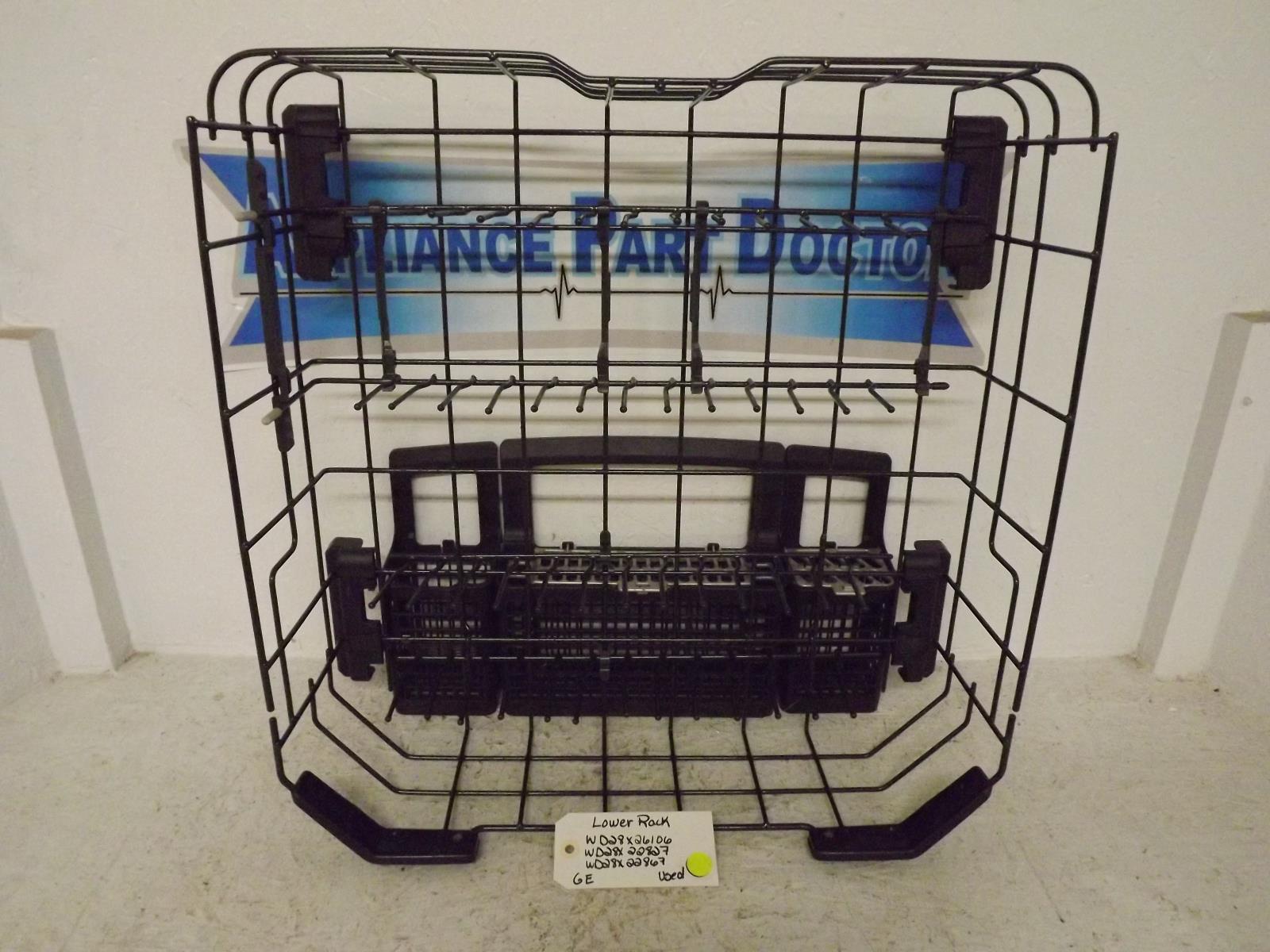 GE Dishwasher WD28X26106 WD28X22827 WD28X22867 Lower Rack Used GE Dishwasher WD28X26106 WD28X22827 WD28X22867 Lower Rack Used